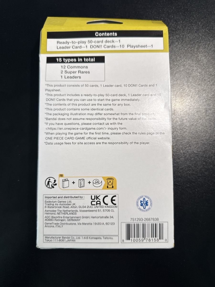 Bandai Sammelbilder & Trading cards: One Piece Starter Deck Yamato ST09 – Neu und originalverpackt aus Dübendorf von godpack 1