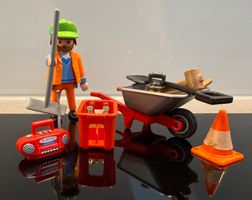 Playmobil Bauarbeiter Set mit Schubkarre und Zubehör!