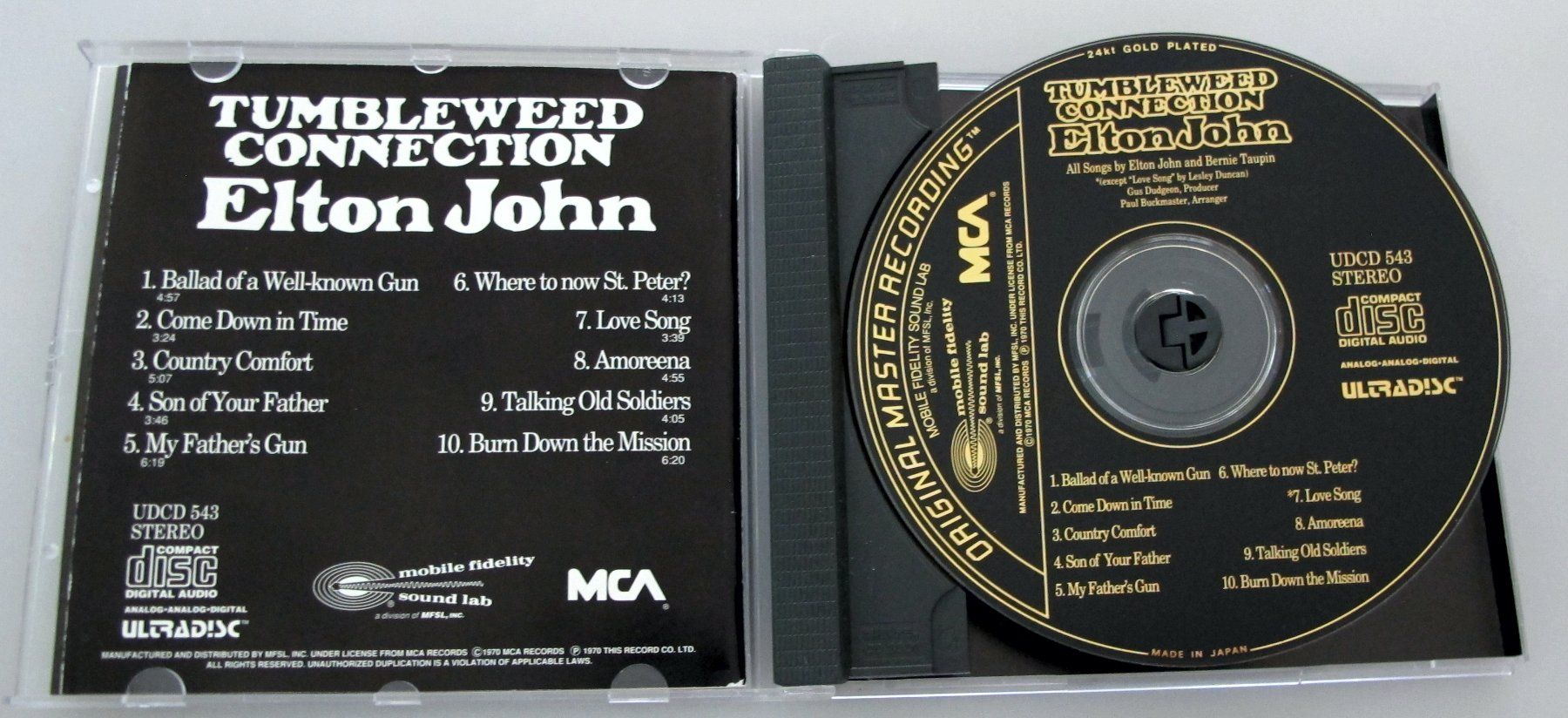 CDs: ELTON JOHN Tumbleweed Connection MFSL Master Recording – Gebraucht aus Reinach AG von Yaris6 3