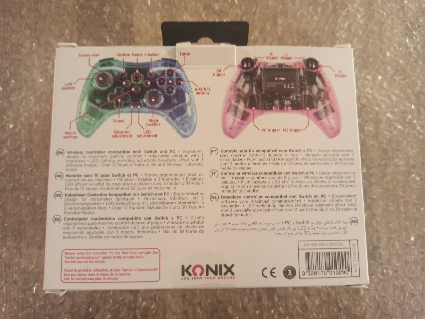 Controller: Konix Crystal Wireless Gamepad Nintendo Switch & PC TOP – Usato da Oberweningen venduto da mar_87mx 1