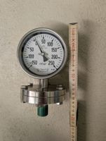 Plattenfeder-Manometer Heinz-Wagner, Edelstahl -150...+250mb