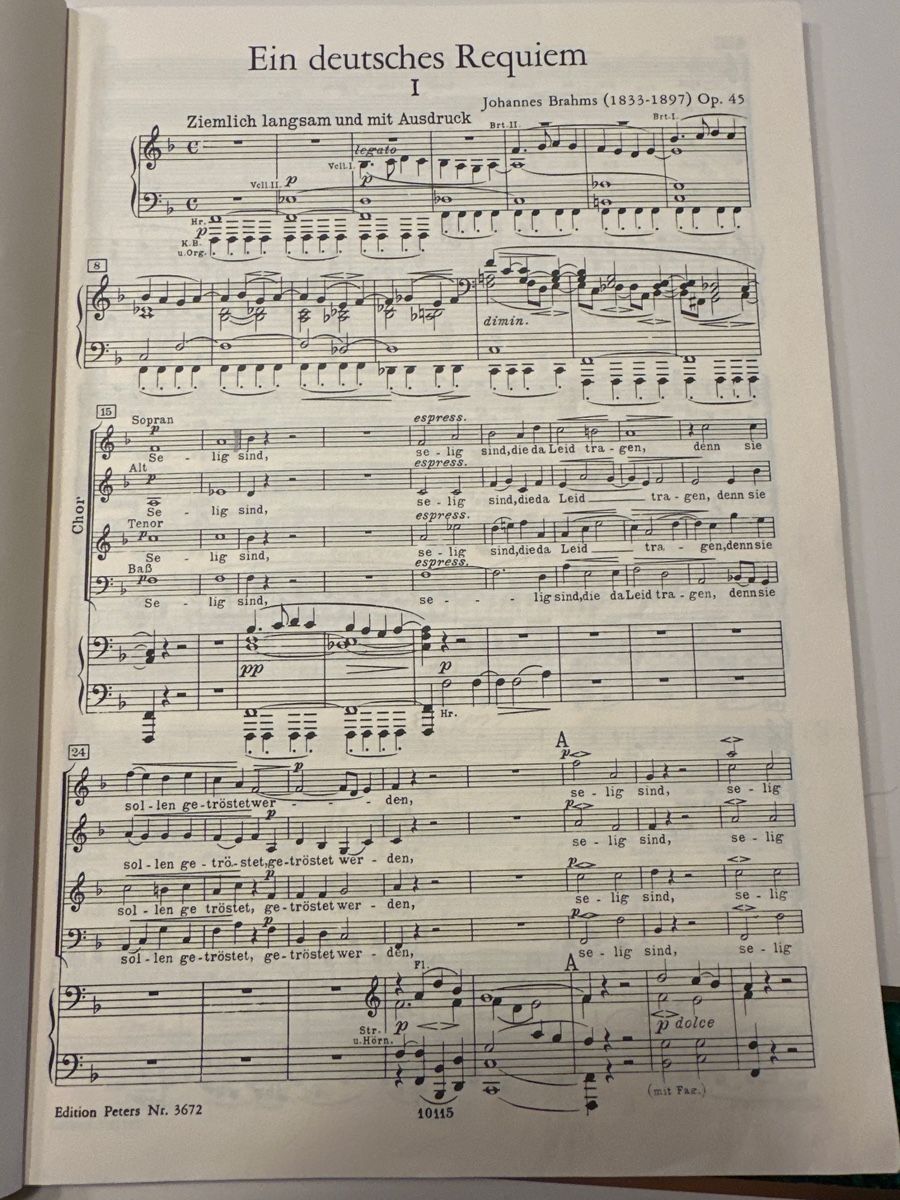 Libri: Brahms: Ein deutsches Requiem, Klavierauszug – Usato da Wald ZH venduto da Martin79 3