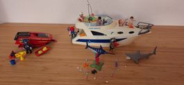 Playmobil Yacht Blue Marlin Speedboot Figuren Meeresbewohner
