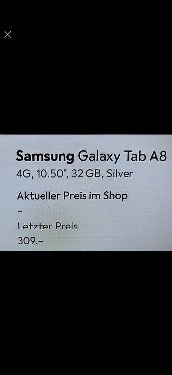Tablet PC: Samsung Galaxy Tab A8 Tablet – Usato da Zürich venduto da Hanglooi