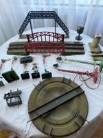 Märklin Spur 0 Blechartikel, Drehscheibe, Brücke, Signale..