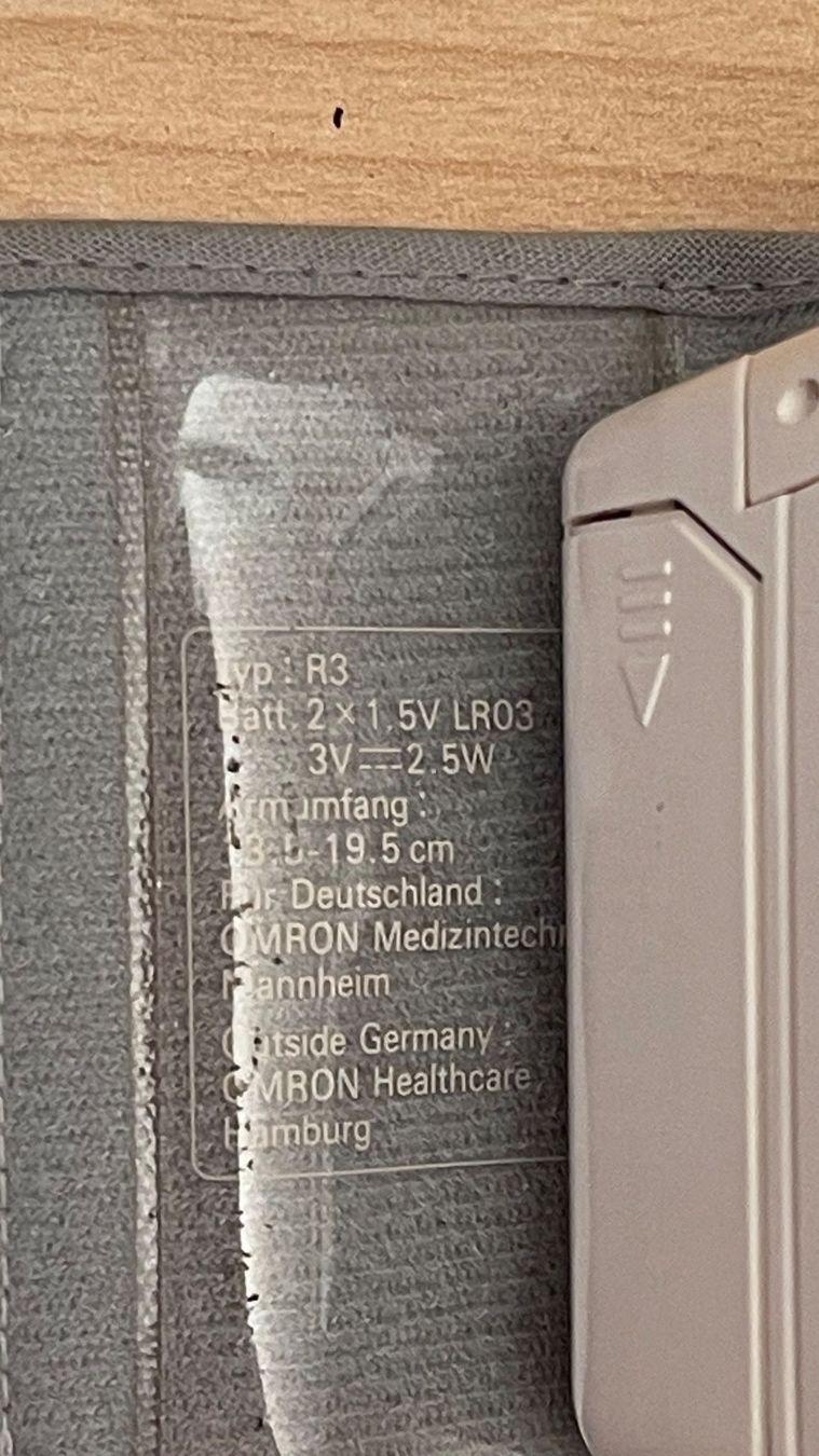 Omron Messen: Tonometer OMRON R3 /NP120CHF wie neu – Neu (gemäss Beschreibung) aus Kölliken von Hap-7 7