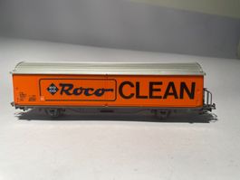 ROCO, HBIS Geschlossener Güterwagen ROCO CLEAN, DC Achsen