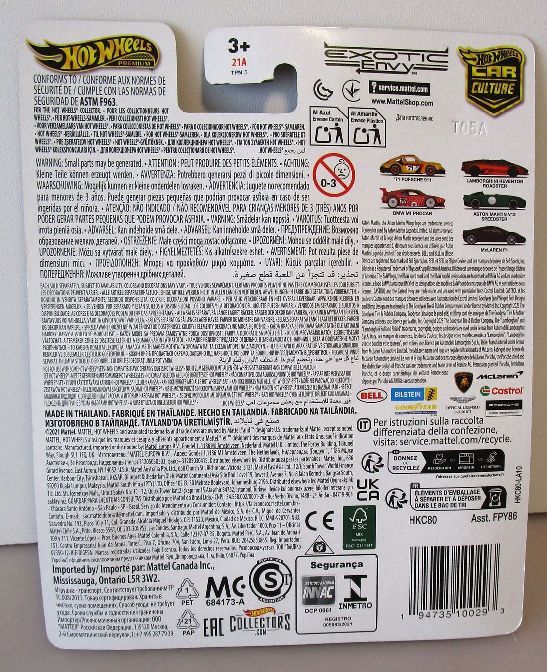 Porsche Modellini d'auto: HOT WHEELS  '71 PORSCHE 911  -  HKC80 – Nuovo e nell'imballaggio originale da Chêne-Bourg venduto da breno56 1