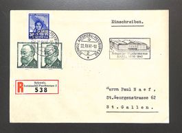 1940 Pro Juventute (Mustermesse Basel) AUTOMOBIL-POSTBUREAU