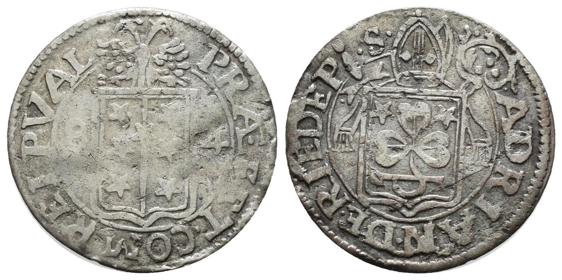 Tutti le monete: Wallis Halbbatzen 1684  /3782 – Usato da Trimbach venduto da Solothurn1