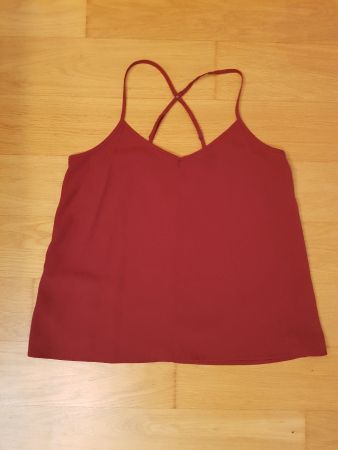 Trägertop rot, Hollister, Gr. M