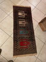 Orientalischer Teppich mit Muster gut erhalten 61 x 145 cm