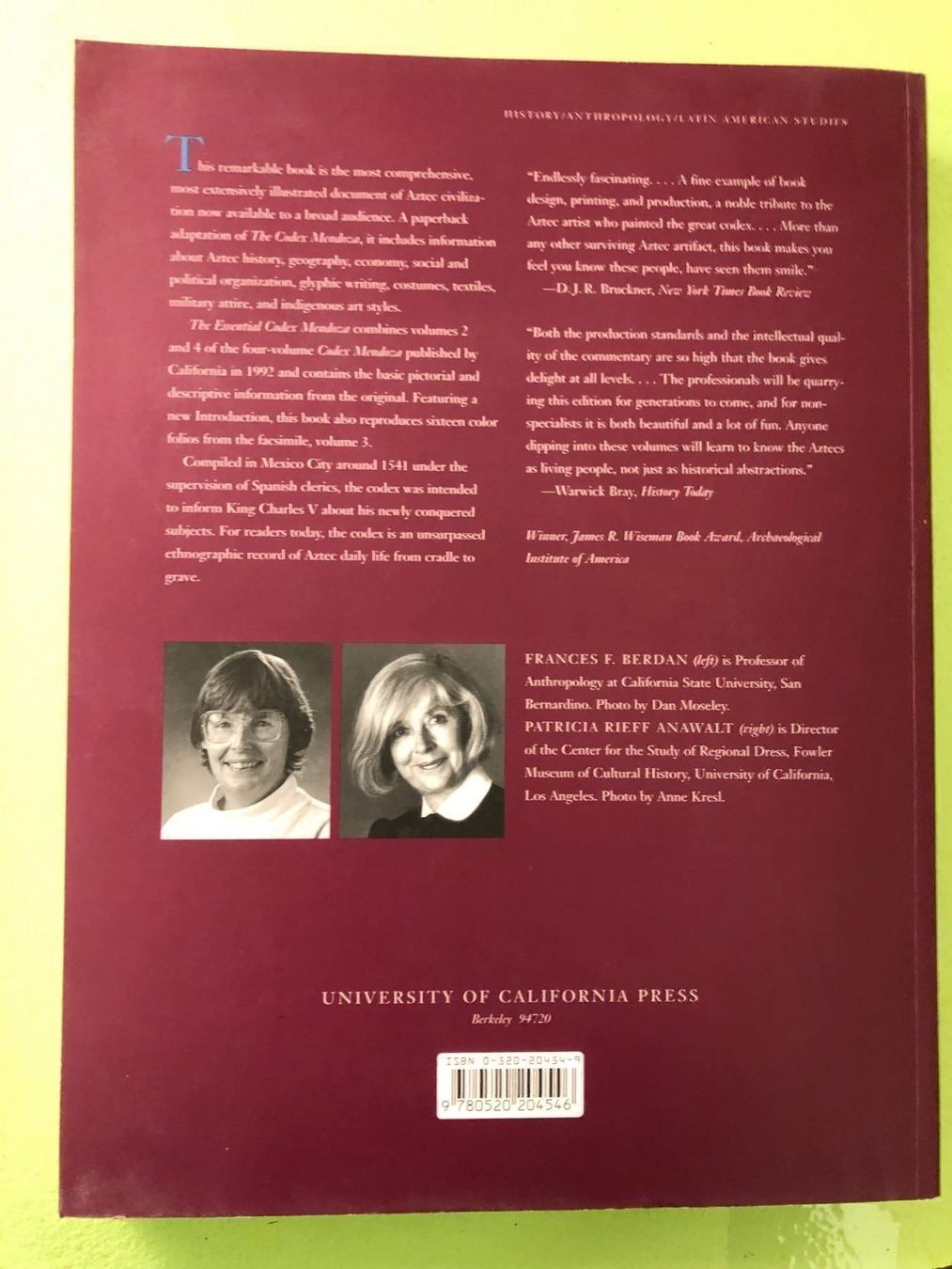 Bücher: F. F. Berdan, P. R. Anawalt: The essential Codex Mendoza – Gebraucht aus Zürich von allp 9