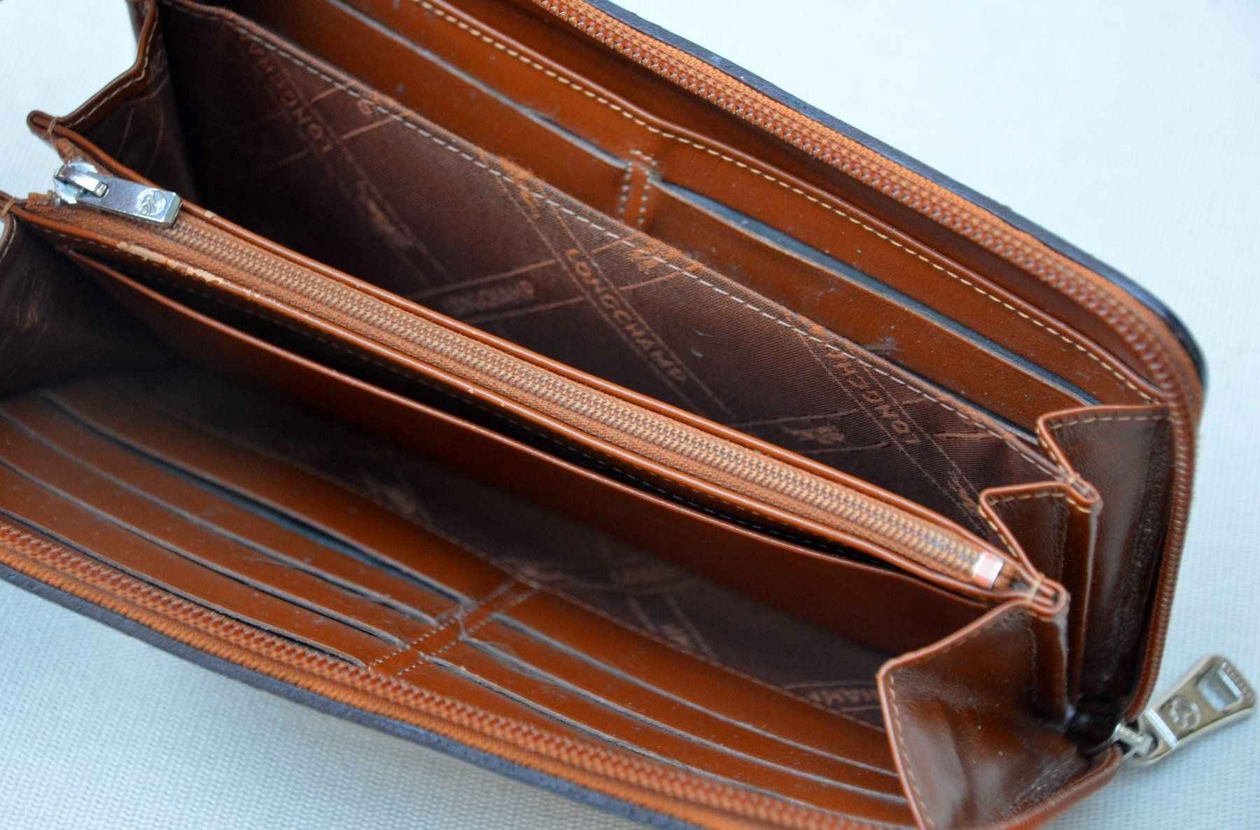 Longchamp Portamonete: Portefeuille Longchamp Roseau – Usato da Collonges venduto da Auganien 7