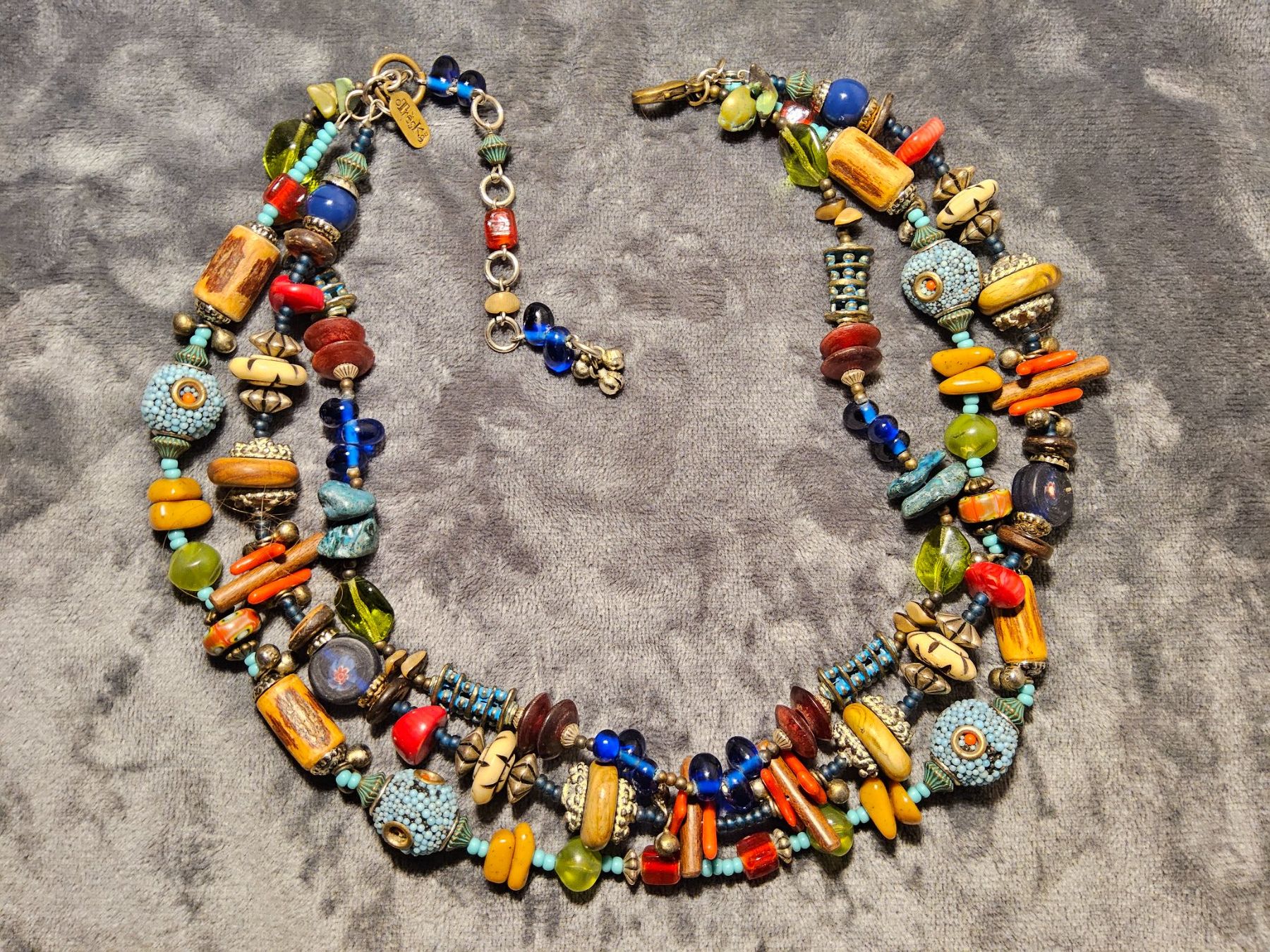 Catenine: Vintage Boho Statement Halskette Collier Otreska – Usato da Zürich venduto da SciTec 1