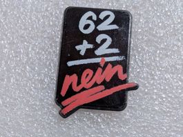 Ansteckpin 263: 62+2 Nein