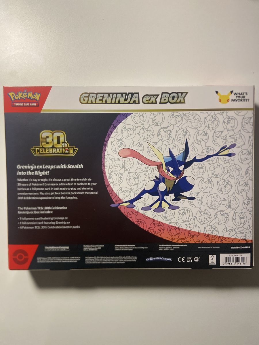 Pokémon Carte collezionabili: pokemon 30th celebration greninja ex box – Nuovo e nell'imballaggio originale da Stäfa venduto da JamesO03 1