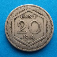 Italien: 20 centesimi 1919 (r), S - SS