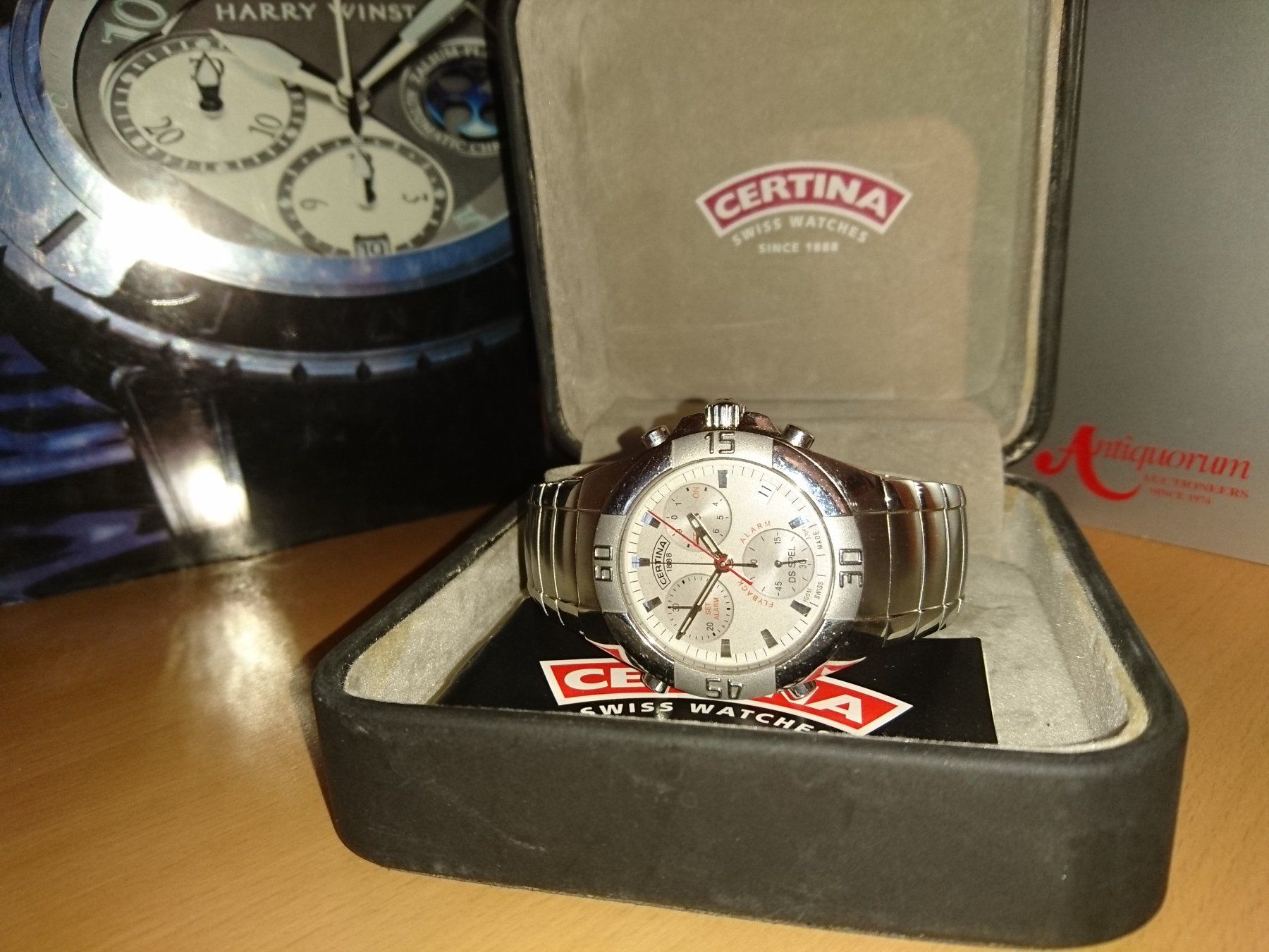 Certina Orologi: Klassiker Certina DS Spel Chronograph mit Alarm - Full Set – Usato da Reinach BL venduto da Softseller
