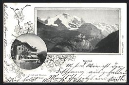 Isenfluh, Hotel-Pension Jungfrau, Gebirg