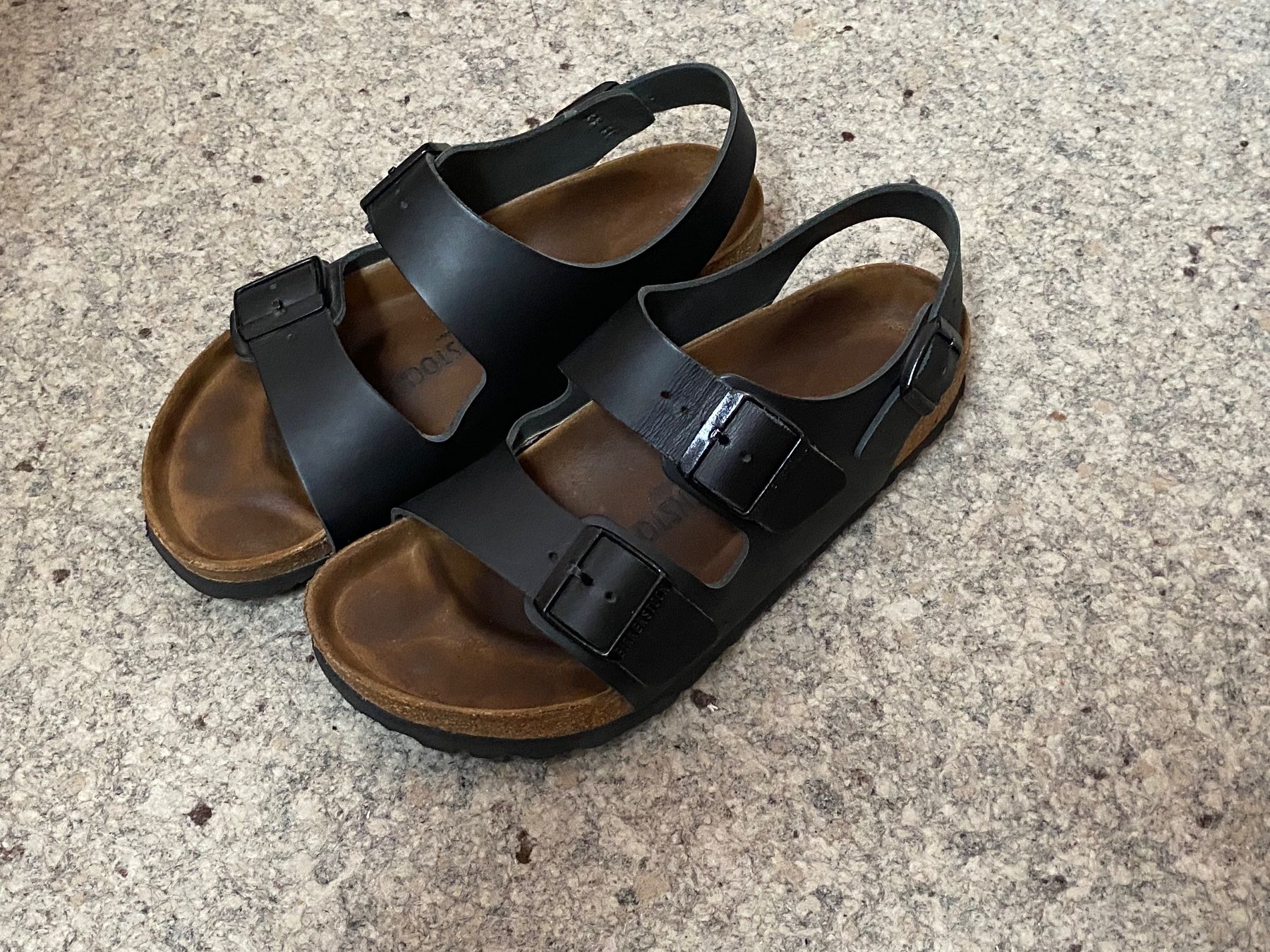 Birkenstock Scarpe da donna: Birkenstock Milano schwarz, Gr. 39 – Usato da Wattwil venduto da edel88