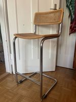 Barhocker Freischwinger Wienergeflecht