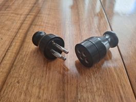 Telefonstecker 4 polig antik