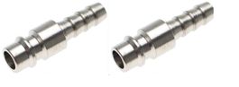 Druckluft-Stecknippel mit 8 mm Schlauchanschluss, 2-tlg.
