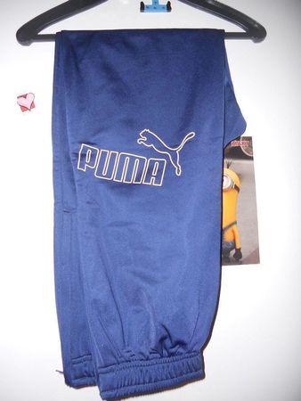 Neu: Puma Trainerhose mit Gummizug - blau - Gr. 164