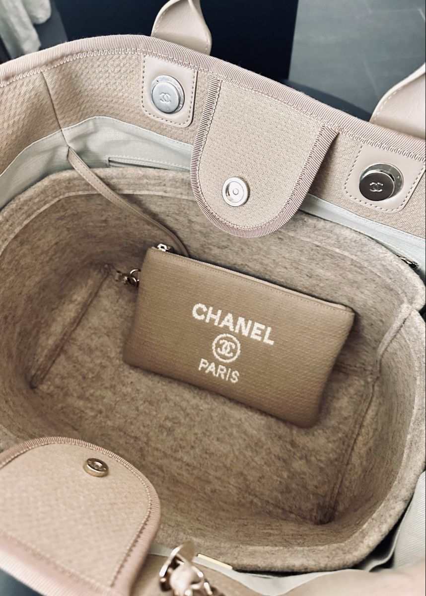 Chanel Borse da donna: CHANEL DEAUVILLE Shopper Full Set – Nuovo (secondo la descrizione) da Dietikon venduto da grumpelkeller 5