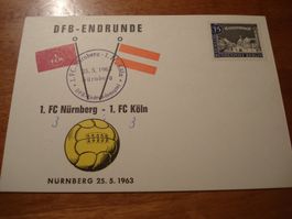 Maximumkarte Deutschland, 1963, DFB Endrunde, FC Nürnberg-