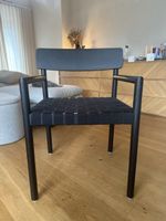 Schwarzer Design Stuhl mit Armlehne - Top Zustand!