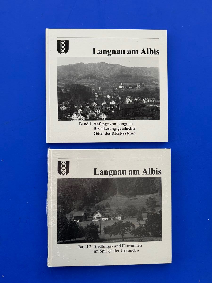 Libri: Langnau am Albis. 2 Bände Ortsgeschichte. – Usato da Adliswil venduto da buch_und_kunst