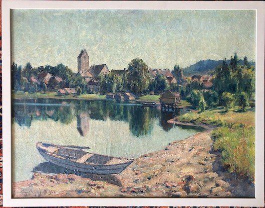 Dipinti: Herzog August. Ermatingen im Jahr 1924 – Usato da Frauenfeld venduto da picowalo