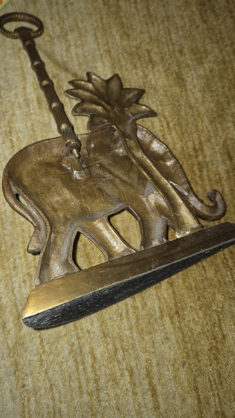 Statuette: Messing Türstopper gross schwer Elefant  – Usato da Kölliken venduto da MissesBossTop1 5