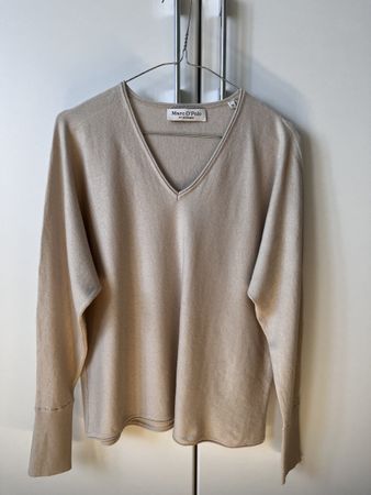 Marc O'Polo Pullover V-Ausschnitt beige Grösse XS