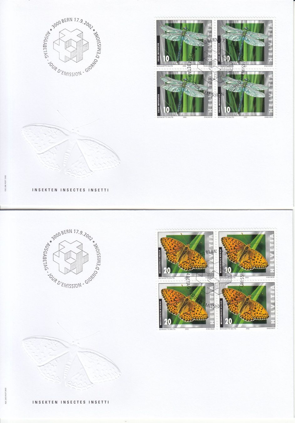 Tutti i francobolli: SBK 1061 - 1064 im 4er-Block FDC – Usato da Bürglen TG venduto da StampGraf 1
