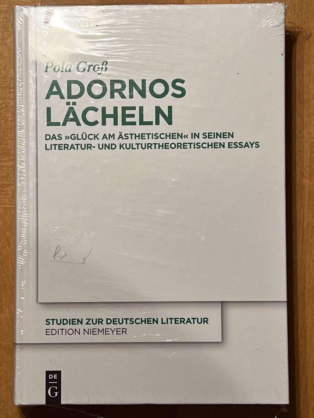 Libri: Adornos Lächeln – Nuovo e nell'imballaggio originale da Winterthur venduto da mic_l98y