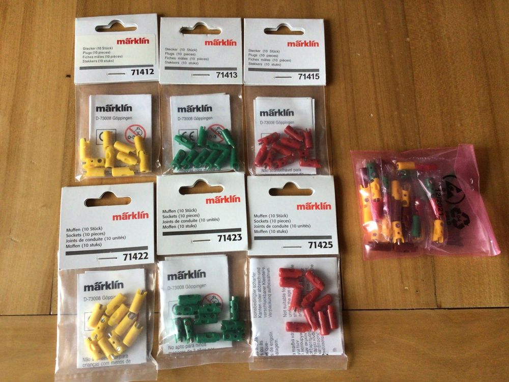 Fiches Jaunes Märklin H0 - Lot De 10 Pièces Neuves Pour Modélisme Ferroviaire