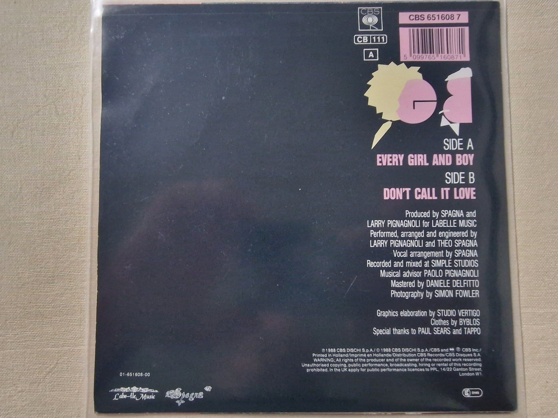 Dischi in vinile: Spagna Single – Every Girl And Boy – Usato da Root venduto da atelier22 1