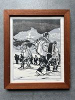 Holzschnitt Grafik Arnold Imhof
