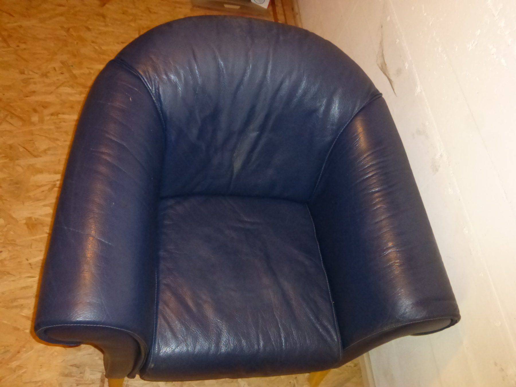 Poltrone: Leder polstersessel blau – Usato da Winterthur venduto da ricofly 7