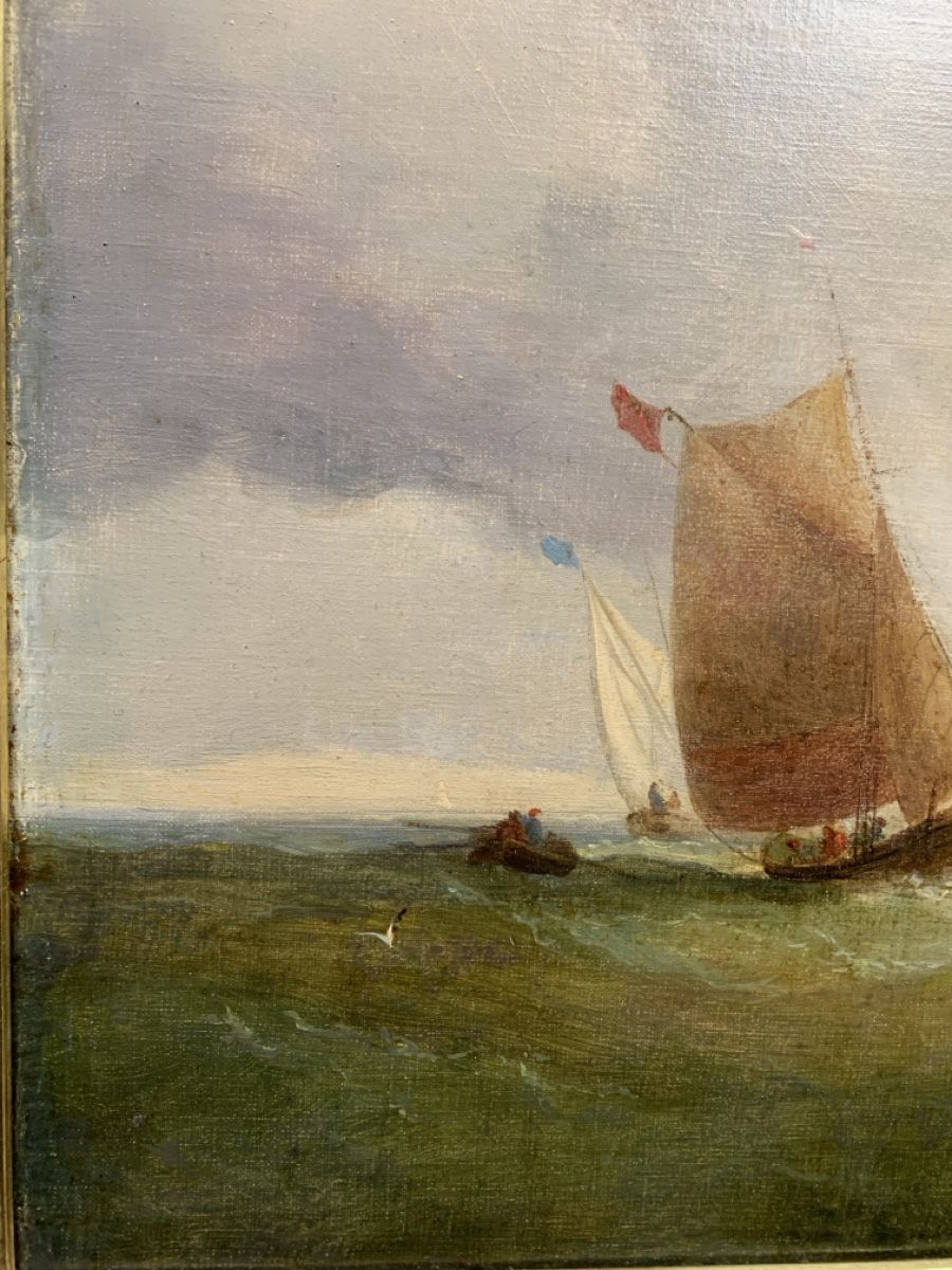 Dipinti: Segelschiff auf stürmischer See – Usato da Wolfhalden venduto da SecondAntique 3