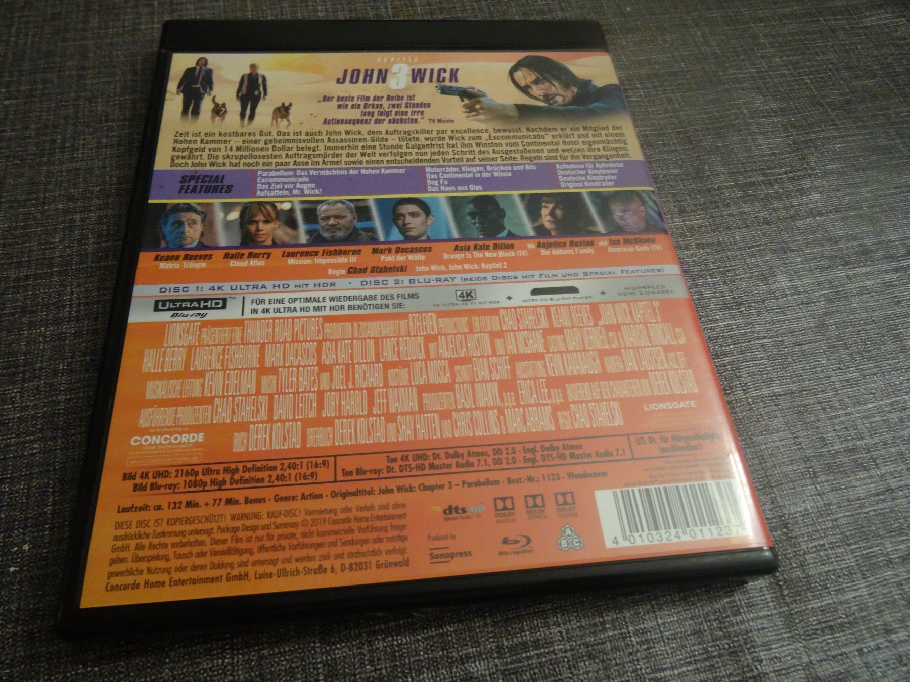 Alle DVDs: John Wick: Kapitel 3 4K ULTRA HD UHD Blu-ray – Gebraucht aus Olten von Disc-Verkauf 2