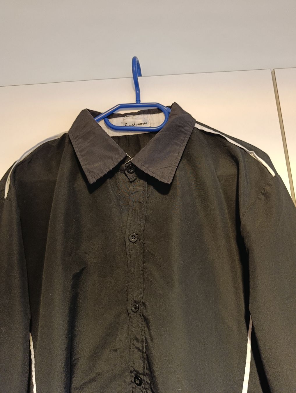 Camicie: schwarz weiss Herren Hemd – Usato da Trimbach venduto da lysy507777 1