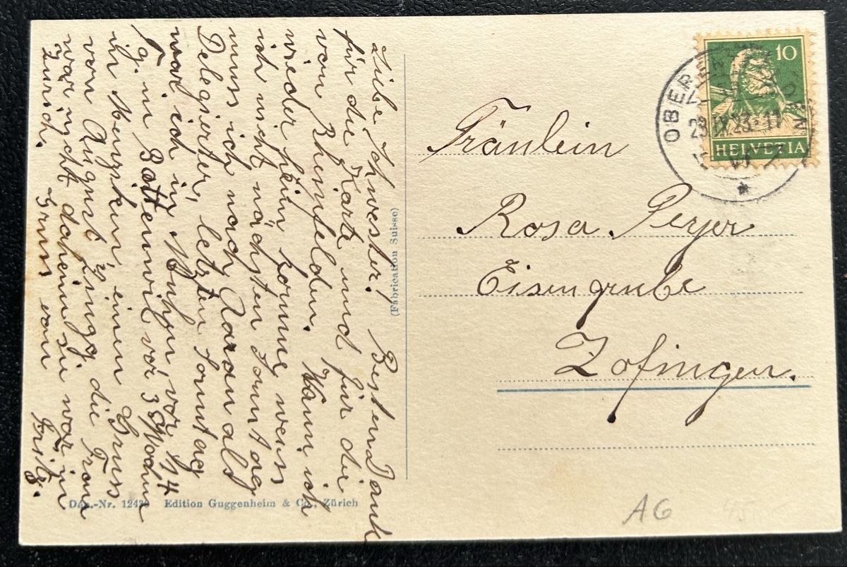 Cartoline postali: Fotokarte Oberentfelden  – Usato da Horw venduto da Tellbub 1