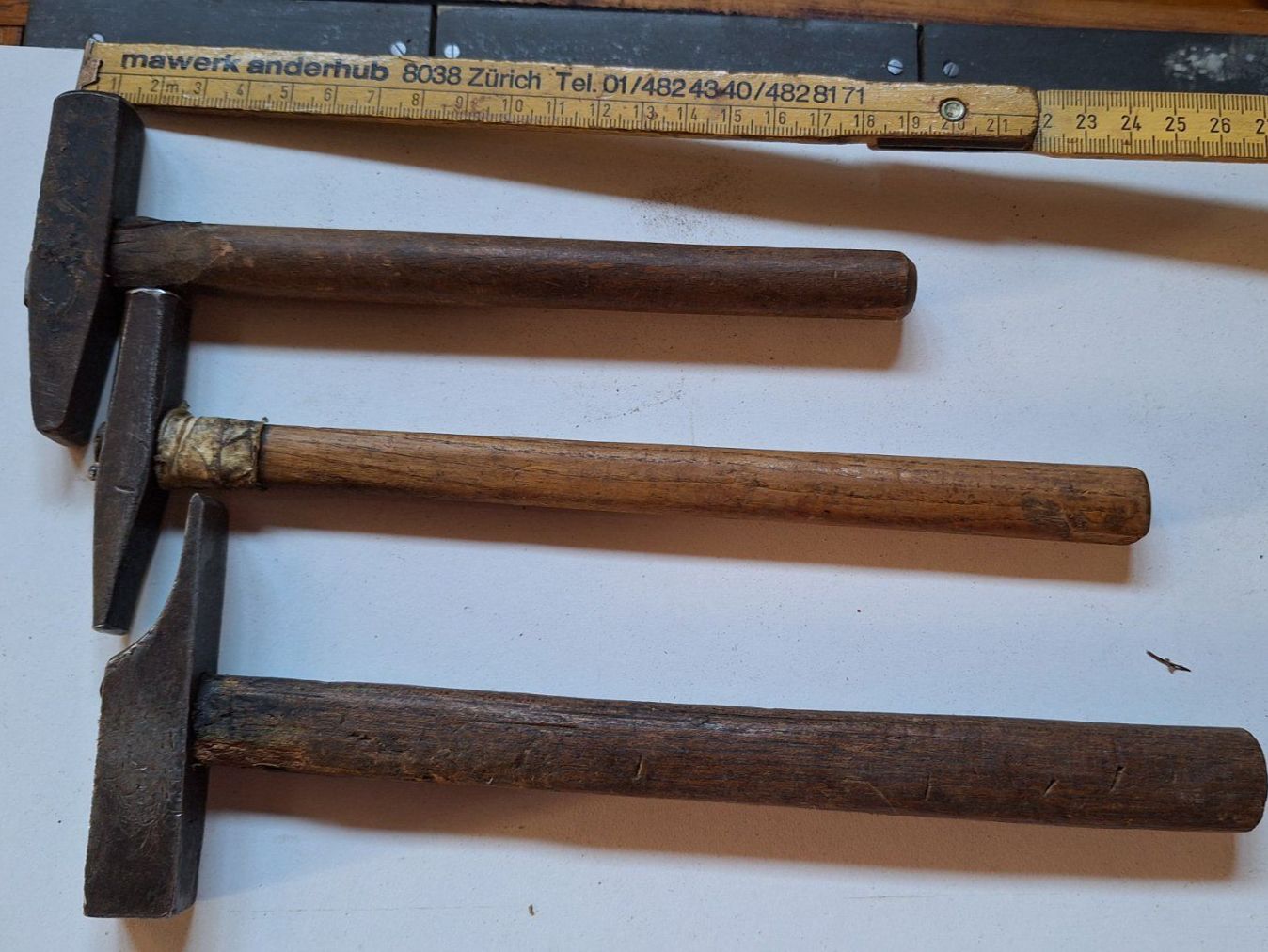 Tutti gli attrezzi: 3 kleine  Vintage Hämmer – Usato da Arlesheim venduto da shopradl 1