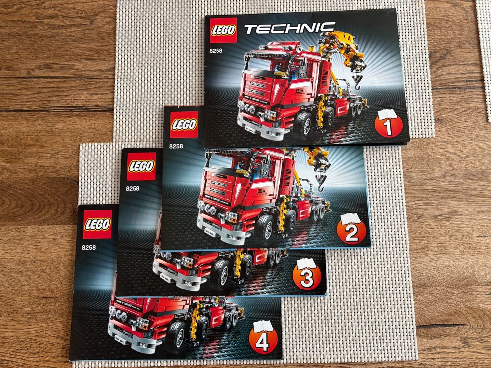 Lego Technik 8258 -> Anleitungen Abschlepptruck Crane Instr (Gebraucht ...