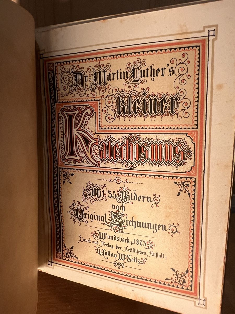 Libri: Luther Kleiner Katechismus 1873 mit 55 Bildern – Usato da Muralto venduto da dan_pf8r 4