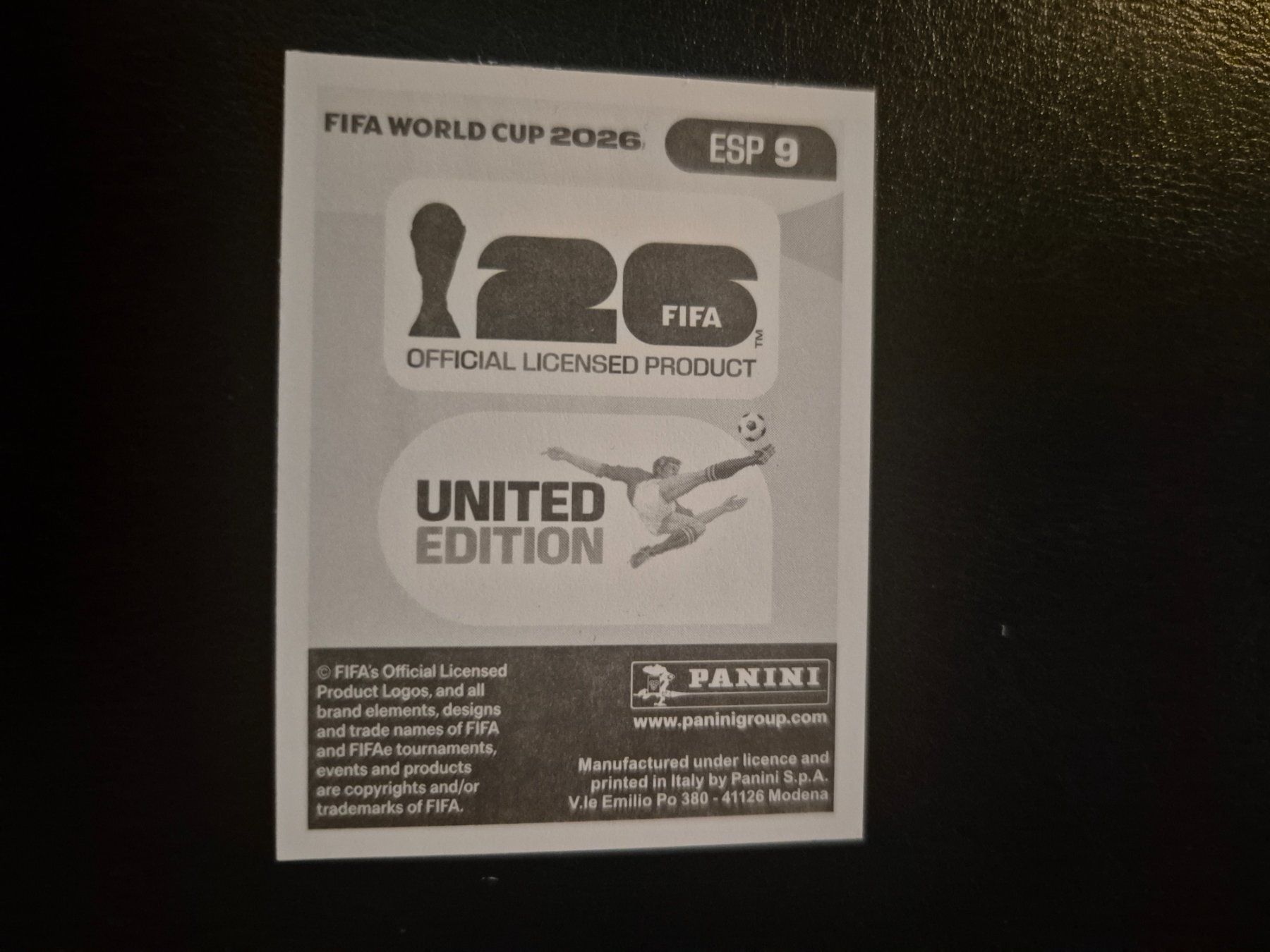 Panini Carte collezionabili: Panini WM 26 ESP 9 – Nuovo (secondo la descrizione) da Rorschacherberg venduto da AJ3108 1